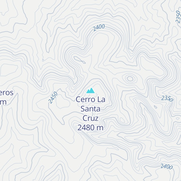 Map of Cerro La Santa Cruz