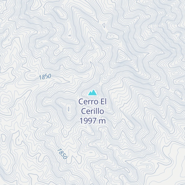 Map of Cerro El Cerillo