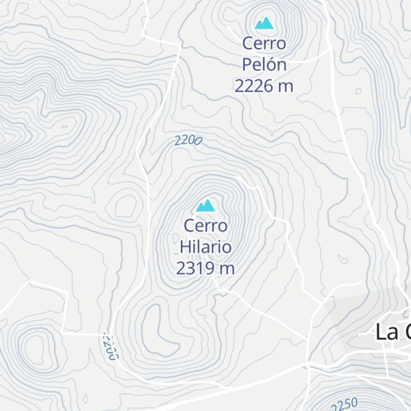 Map of Cerro Hilario