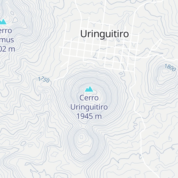 Map of Cerro Uringuitiro