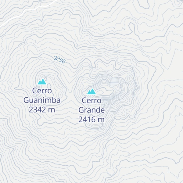 Map of Cerro Grande