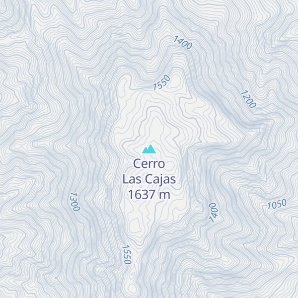 Map of Cerro Las Cajas