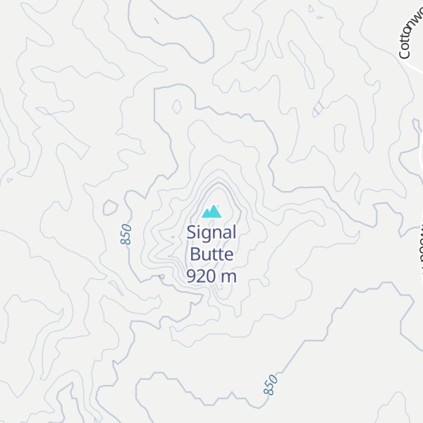 Map of Signal Butte