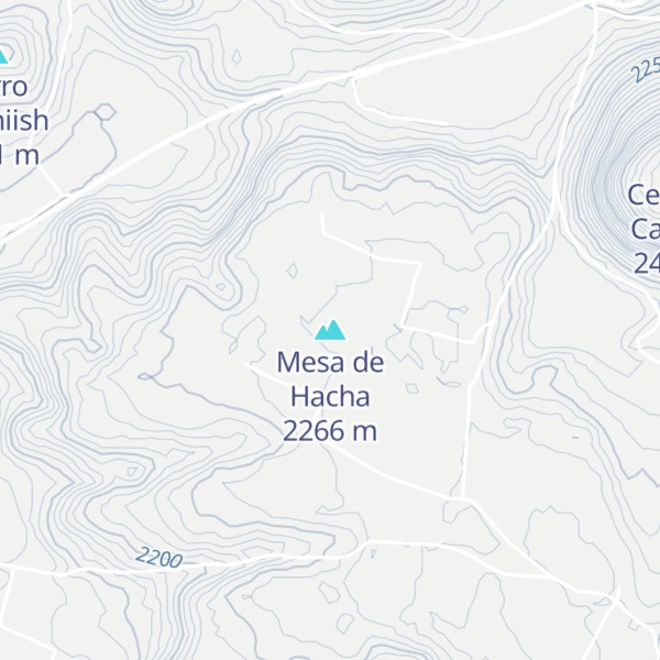 Map of Mesa de Hacha
