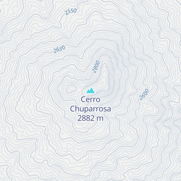 Map of Cerro Chuparrosa