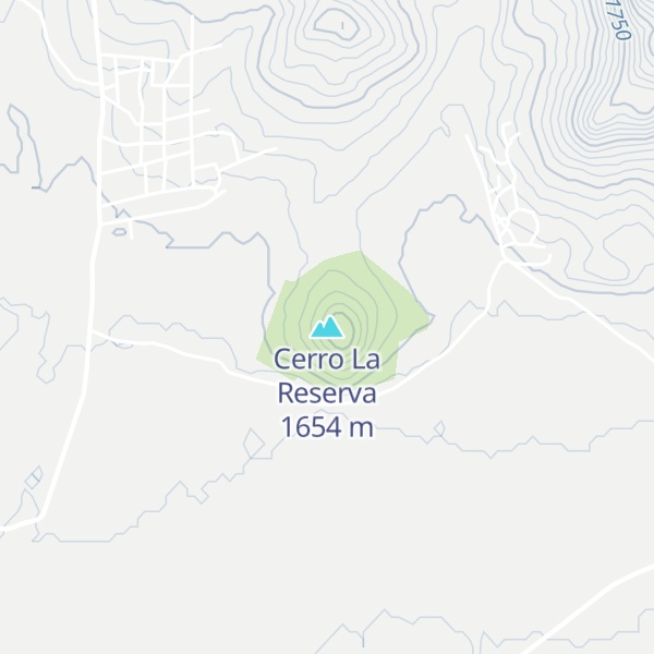 Map of Cerro La Reserva