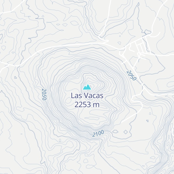 Map of Las Vacas