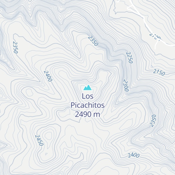 Map of Los Picachitos