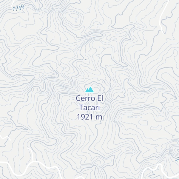 Map of Cerro El Tacari
