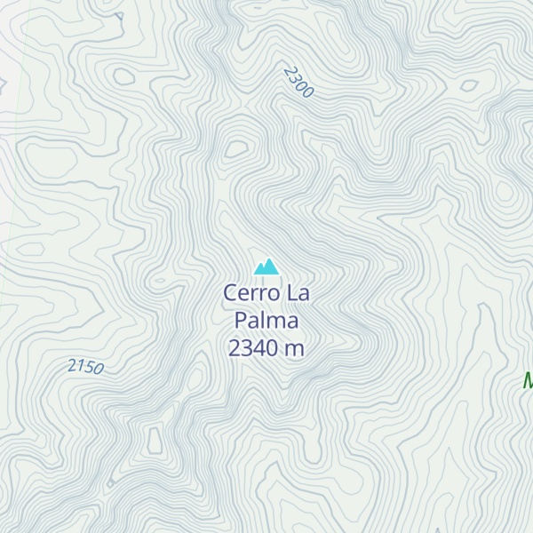Map of Cerro La Palma