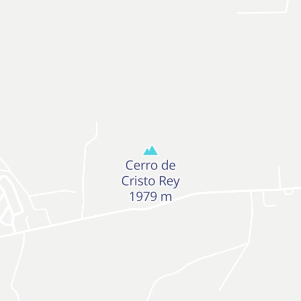 Map of Cerro de Cristo Rey