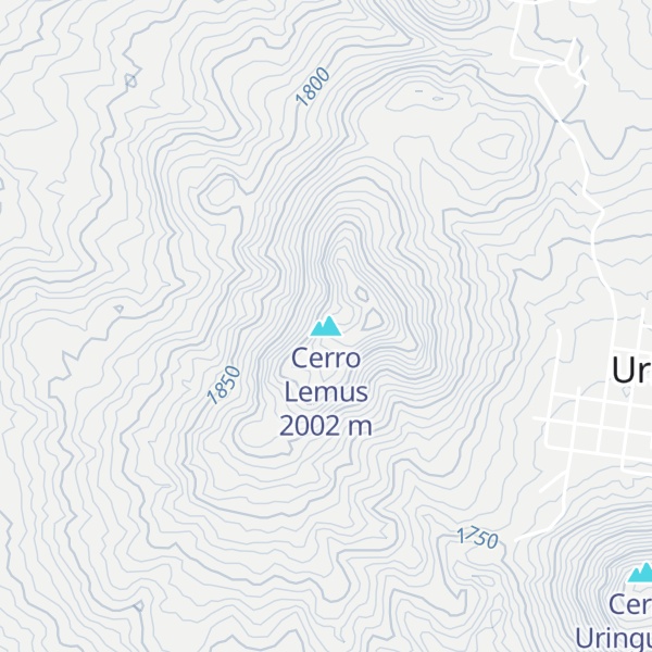 Map of Cerro Lemus