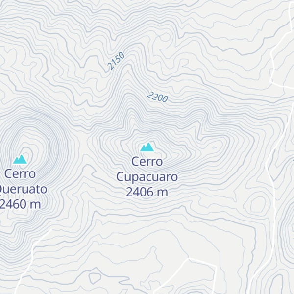 Map of Cerro Cupacuaro