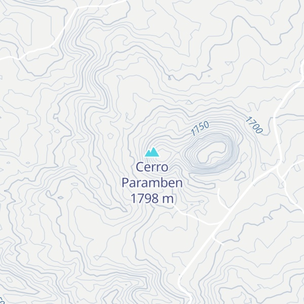 Map of Cerro Paramben