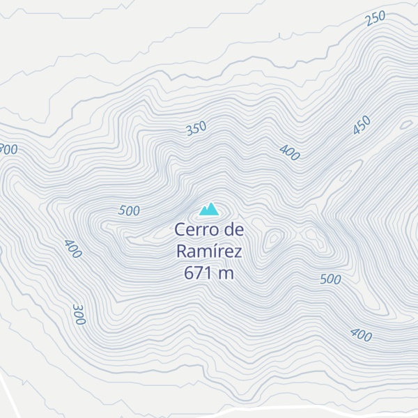 Map of Cerro de Ramírez
