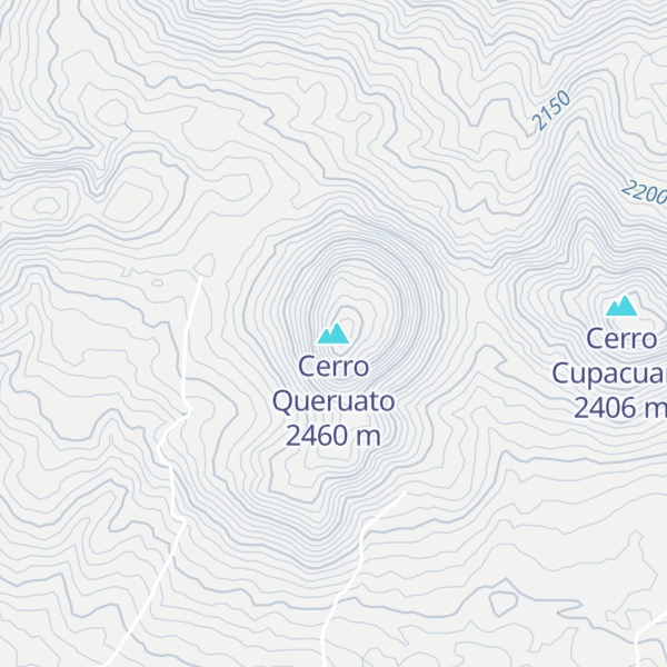 Map of Cerro Queruato