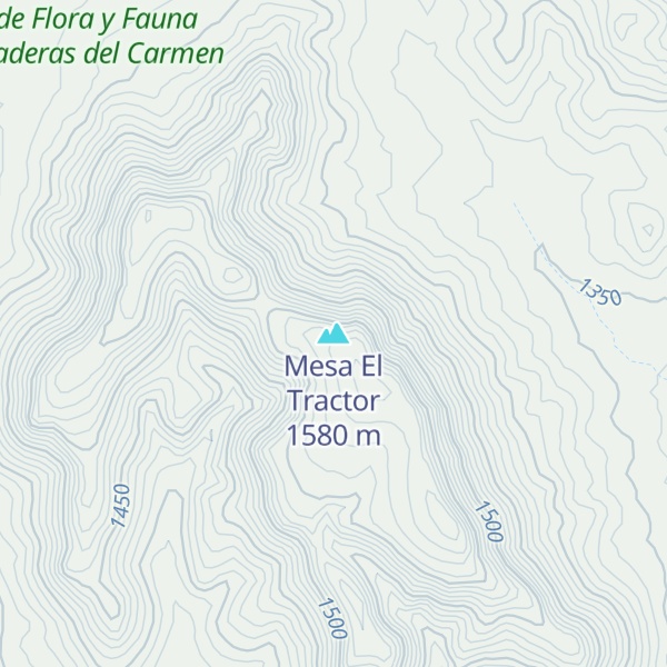 Map of Mesa El Tractor