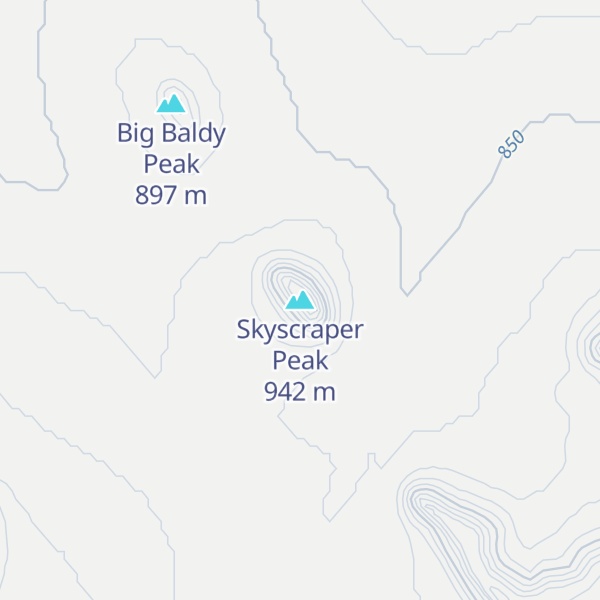 Map of Skyscraper Peak