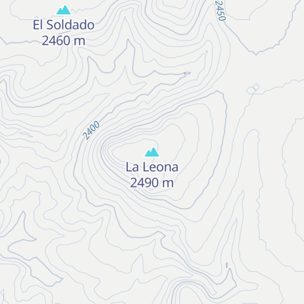 Map of La Leona