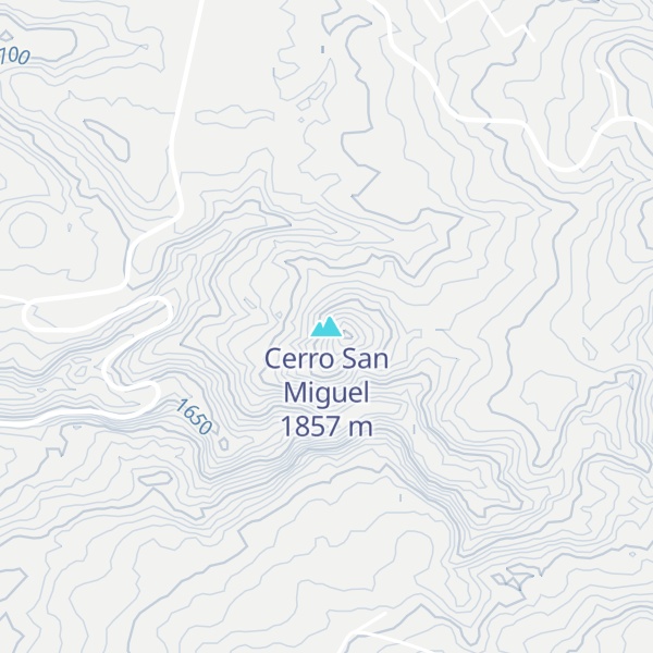 Map of Cerro San Miguel