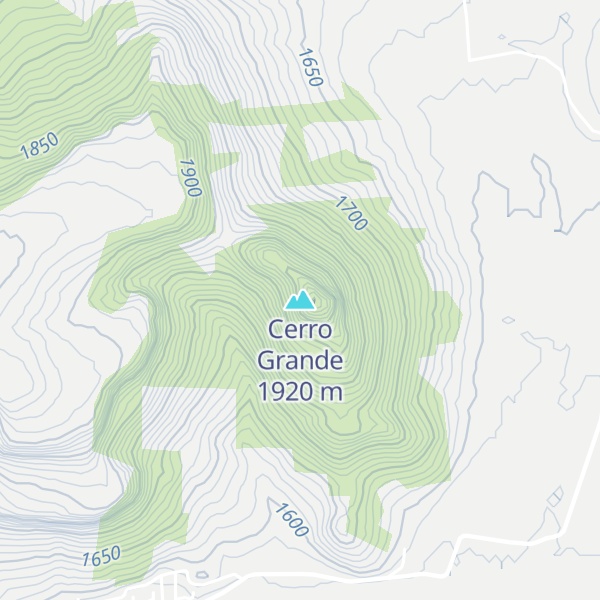 Map of Cerro Grande