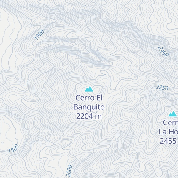 Map of Cerro El Banquito