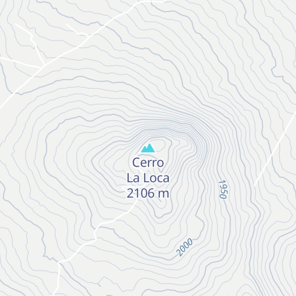 Map of Cerro La Loca
