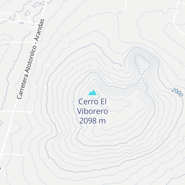 Map of Cerro El Viborero