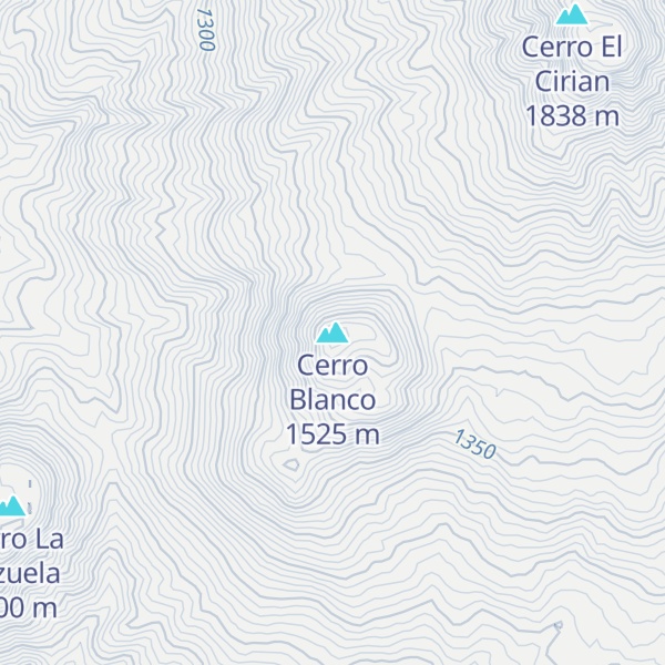Map of Cerro Blanco