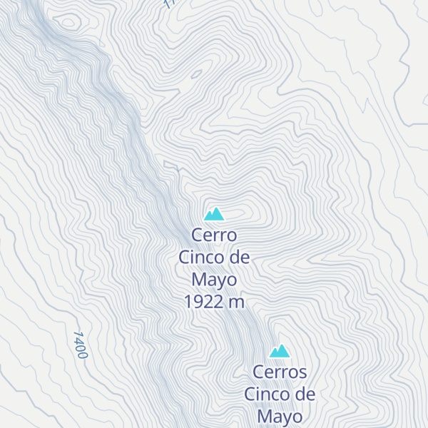 Map of Cerro Cinco de Mayo