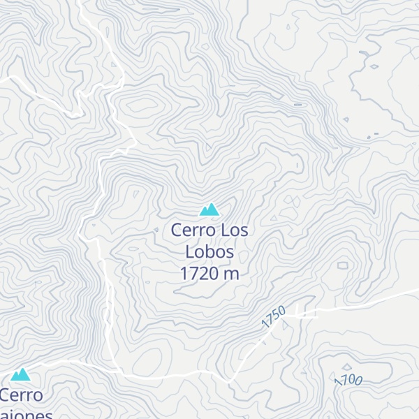 Map of Cerro Los Lobos