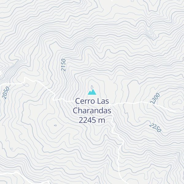 Map of Cerro Las Charandas