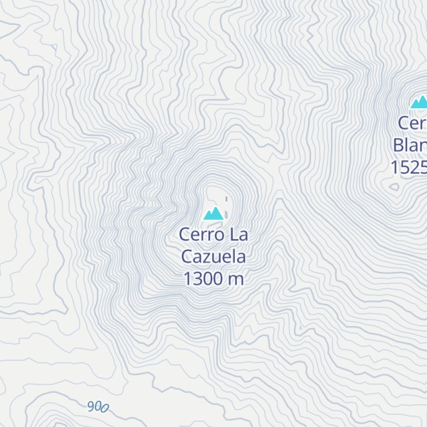 Map of Cerro La Cazuela