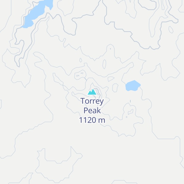 Map of Torrey Peak