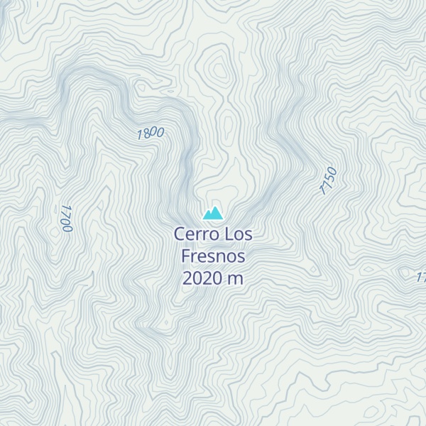 Map of Cerro Los Fresnos