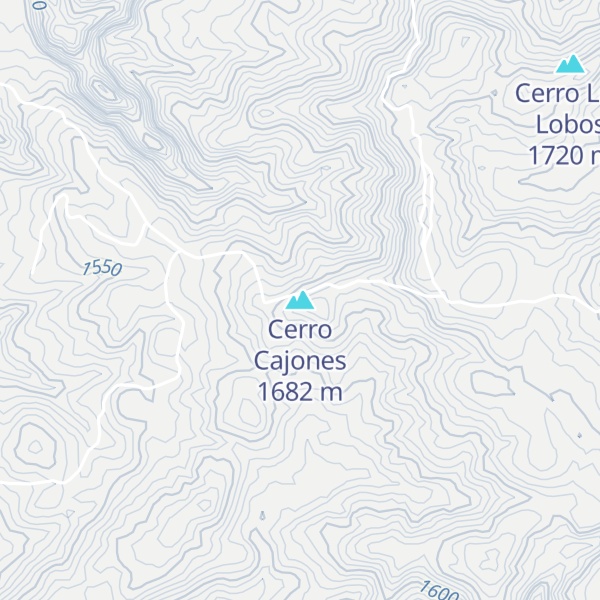 Map of Cerro Cajones