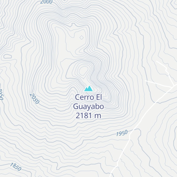 Map of Cerro El Guayabo