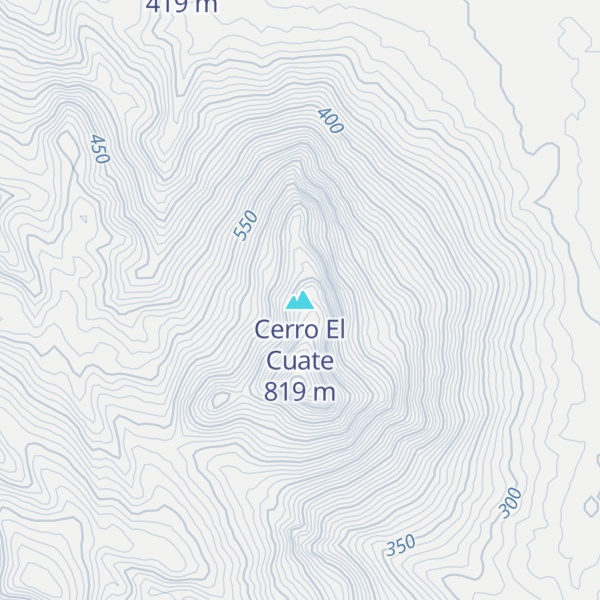 Map of Cerro El Cuate