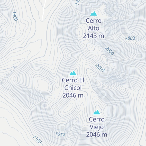 Map of Cerro El Chicol