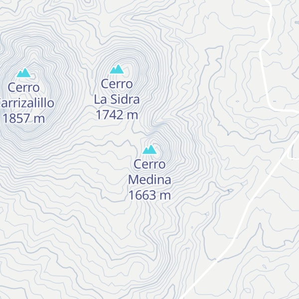 Map of Cerro Medina