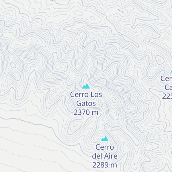Map of Cerro Los Gatos