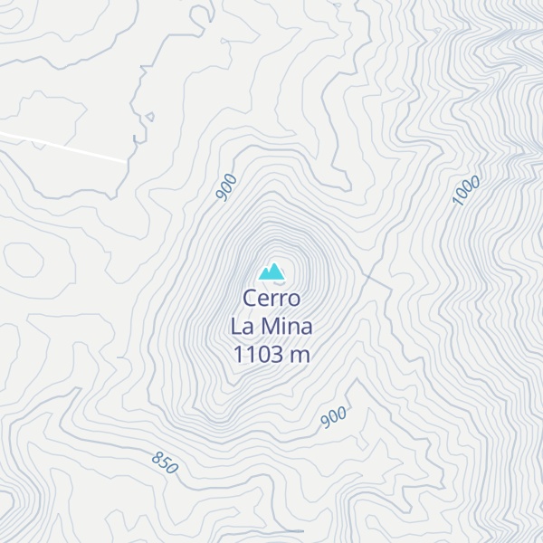 Map of Cerro La Mina