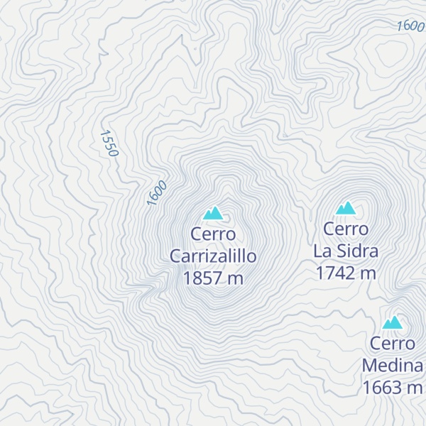 Map of Cerro Carrizalillo