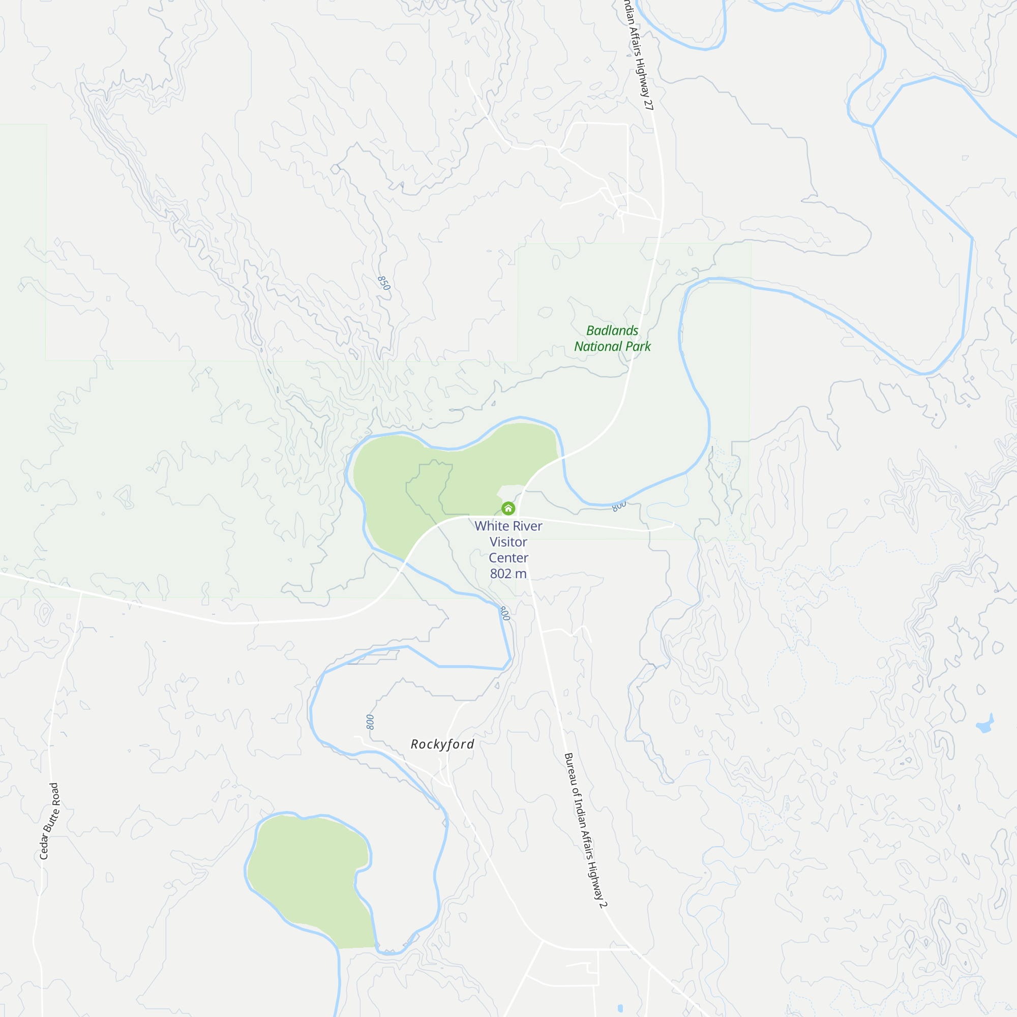 White River Visitor Center map