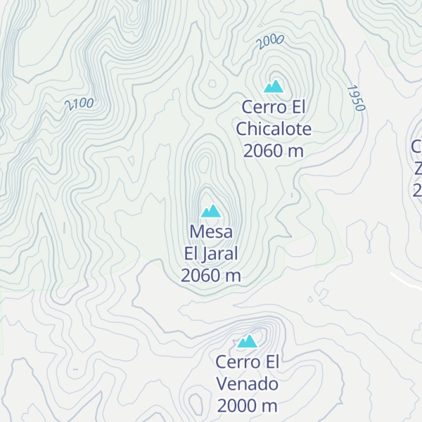 Map of Mesa El Jaral