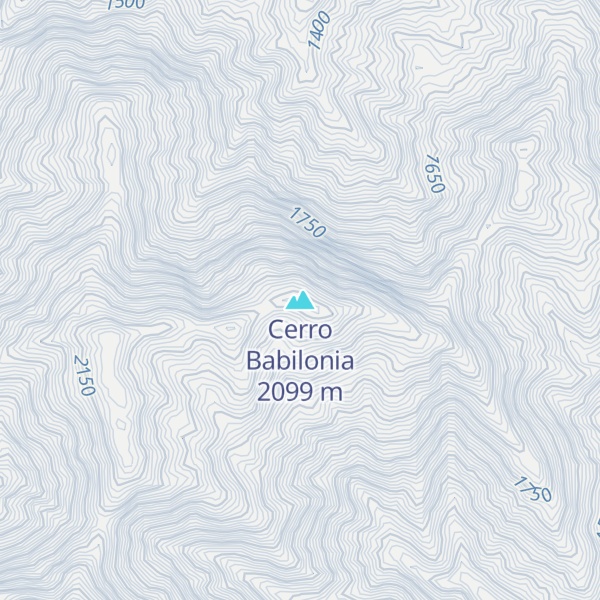 Map of Cerro Babilonia