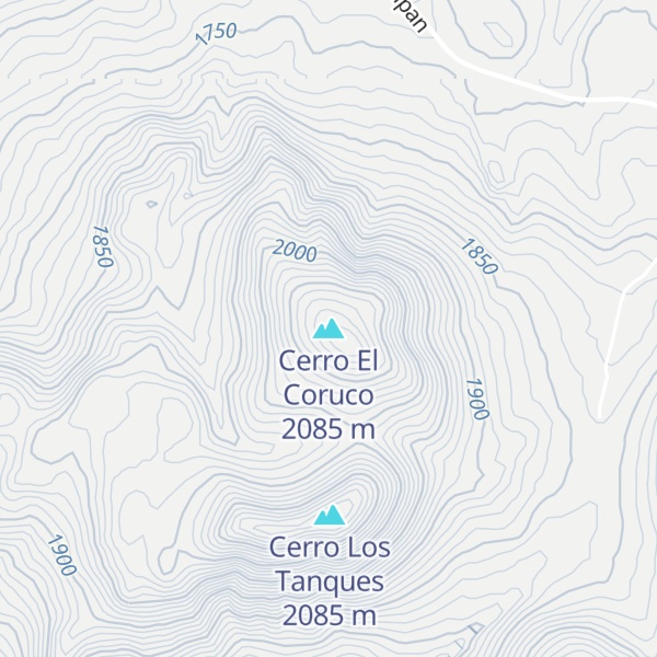 Map of Cerro El Coruco