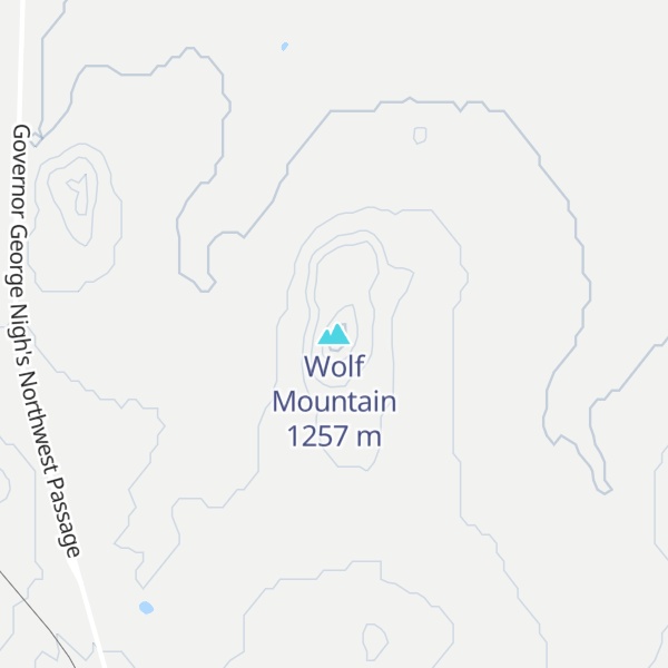 Map of Wolf Mountain