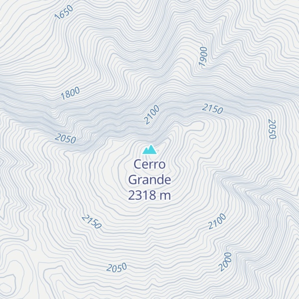 Map of Cerro Grande