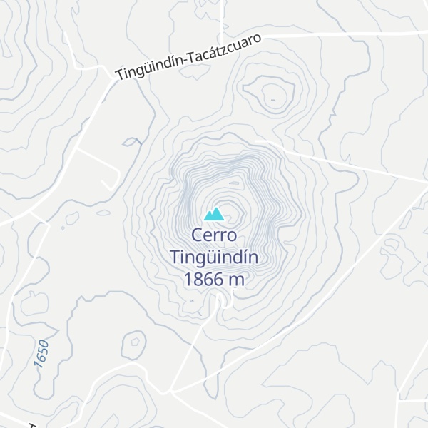 Map of Cerro Tingüindín